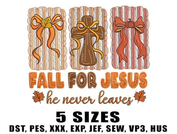 Fall for Jesus Embroidery Design Review