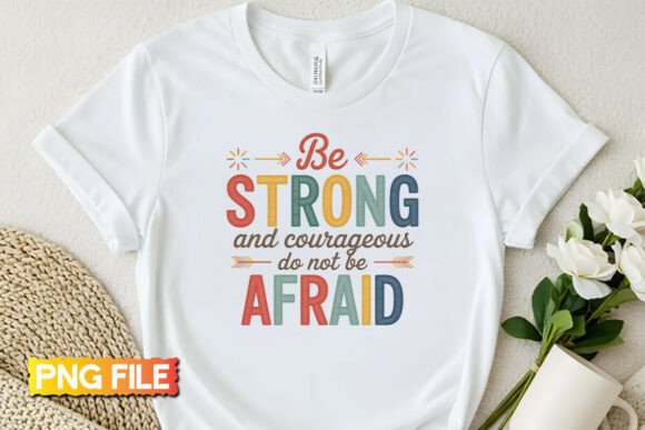 Review: Be Strong and Courageous Embroidery PNG for Holidays