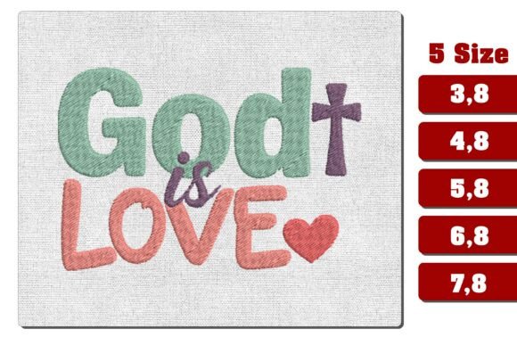 Review: God is Love Christian Embroidery PES