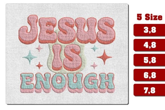 Review: Jesus is Enough Embroidery Design PES