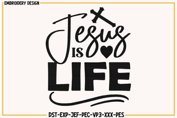 Review: Jesus is Life Christian Embroidery for Gifts