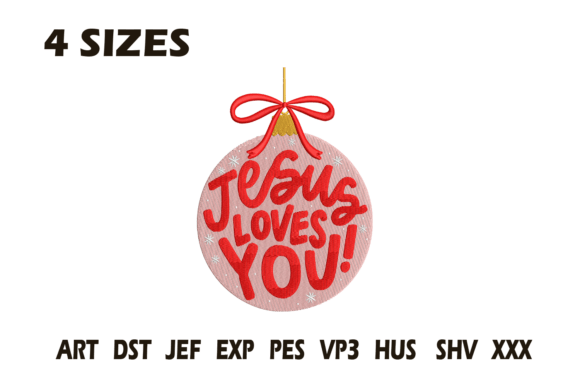 Review: Jesus Loves You Ornament Embroidery for Holiday Projects