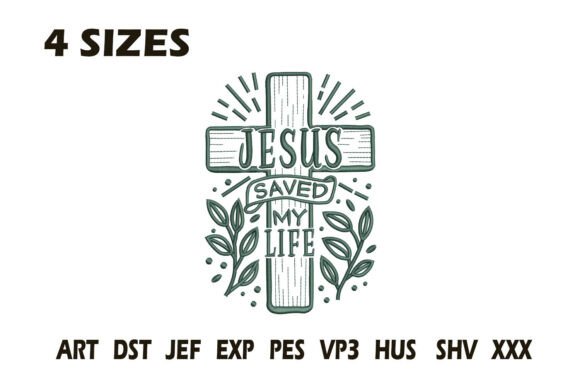 Review: Jesus Saved My Life Embroidery Design
